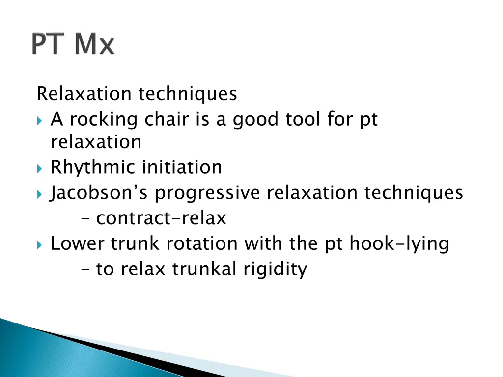 relaxation techniques a rocking chair is a good
