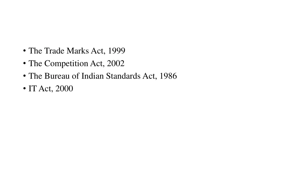 the trade marks act 1999 the competition act 2002