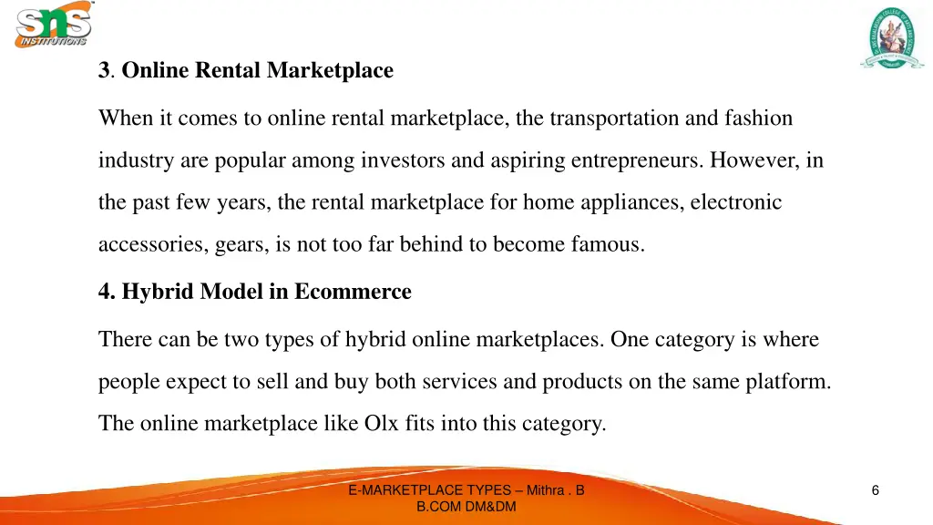 3 online rental marketplace