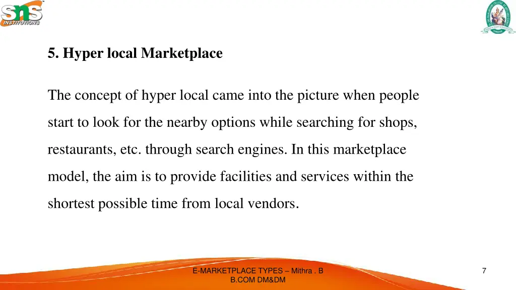 5 hyper local marketplace