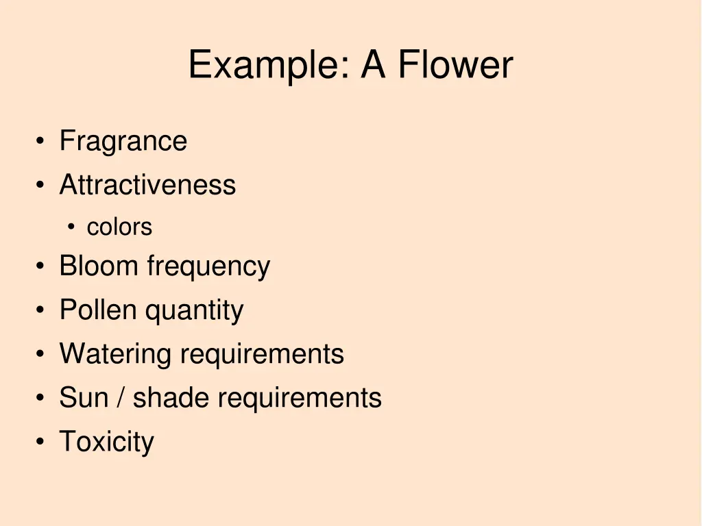 example a flower