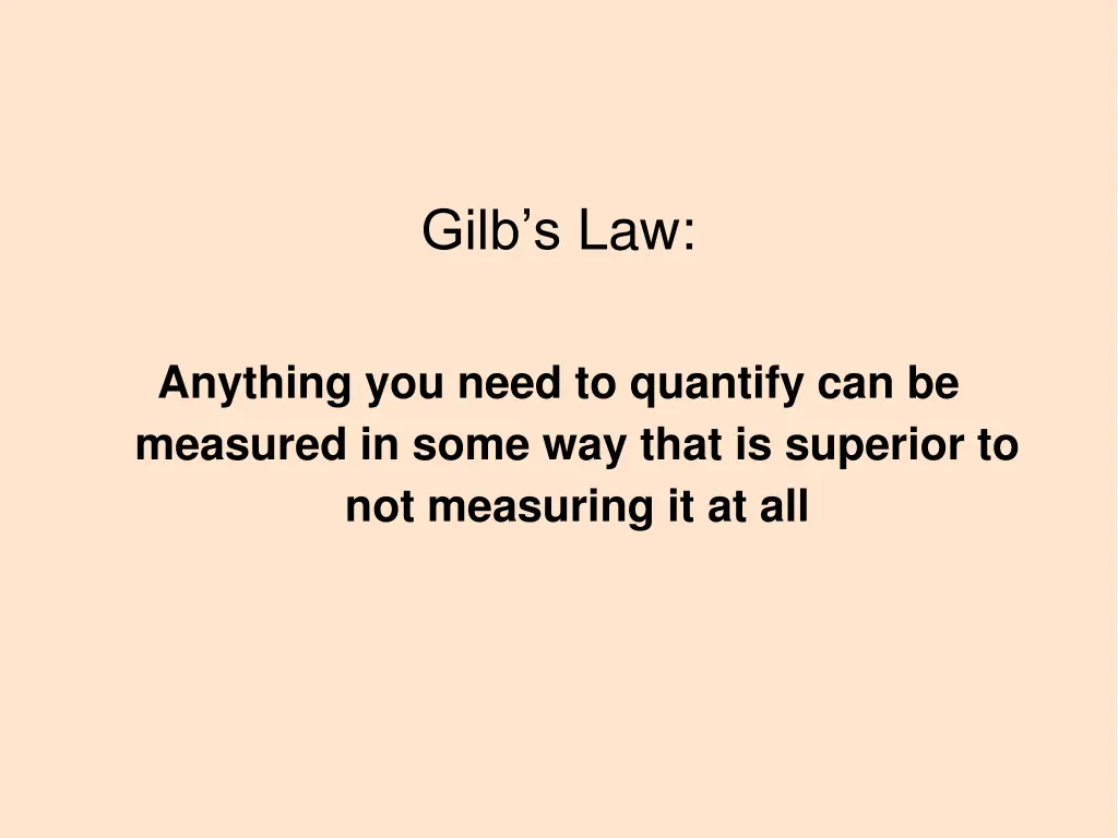 gilb s law