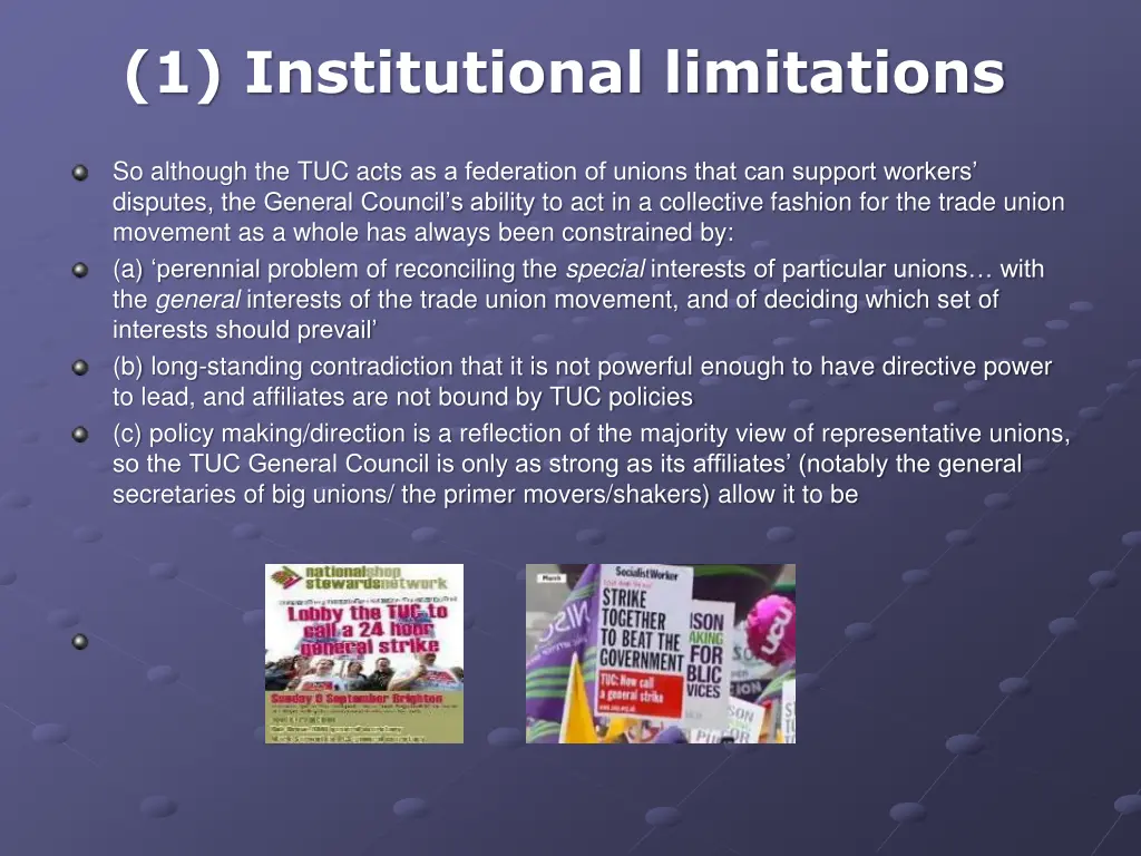 1 institutional limitations