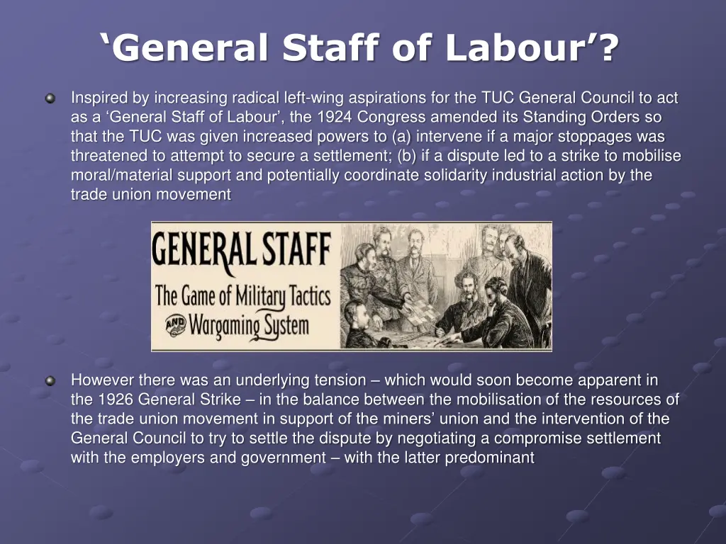 general staff of labour