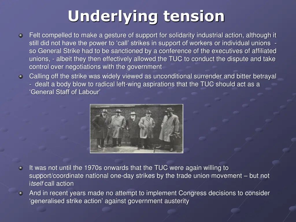 underlying tension