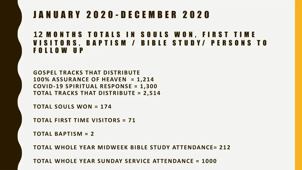 j a n u a r y 2 0 2 0 d e c e m b e r 2 0 2 0