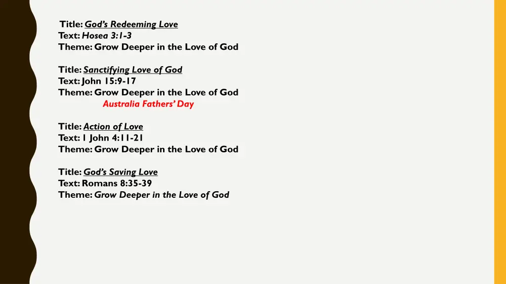 title god s redeeming love text hosea 3 1 3 theme