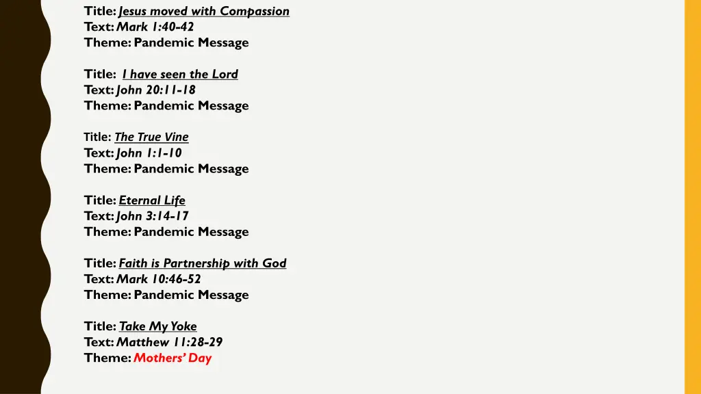 title jesus moved with compassion text mark