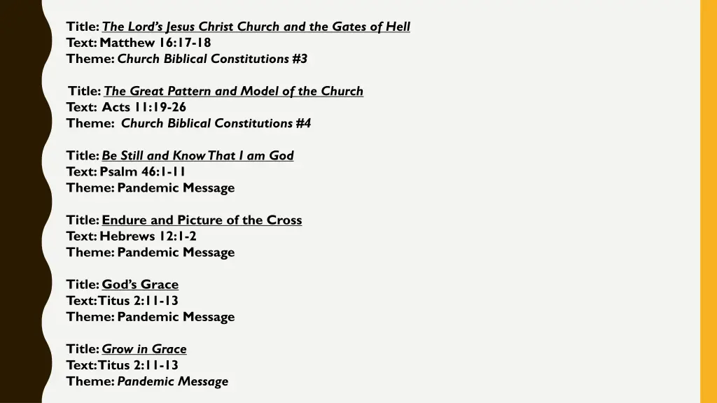 title the lord s jesus christ church