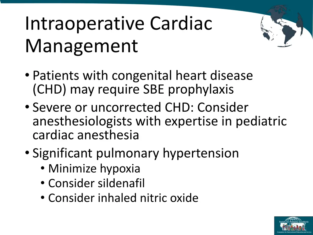 intraoperative cardiac management