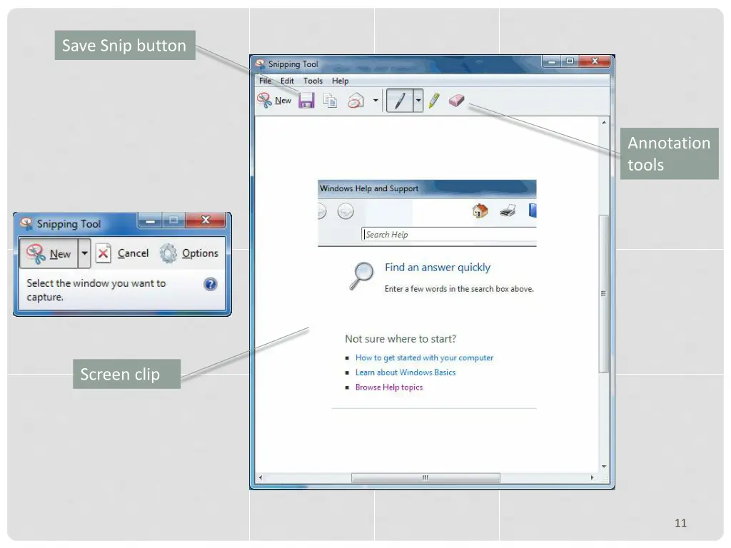 save snip button
