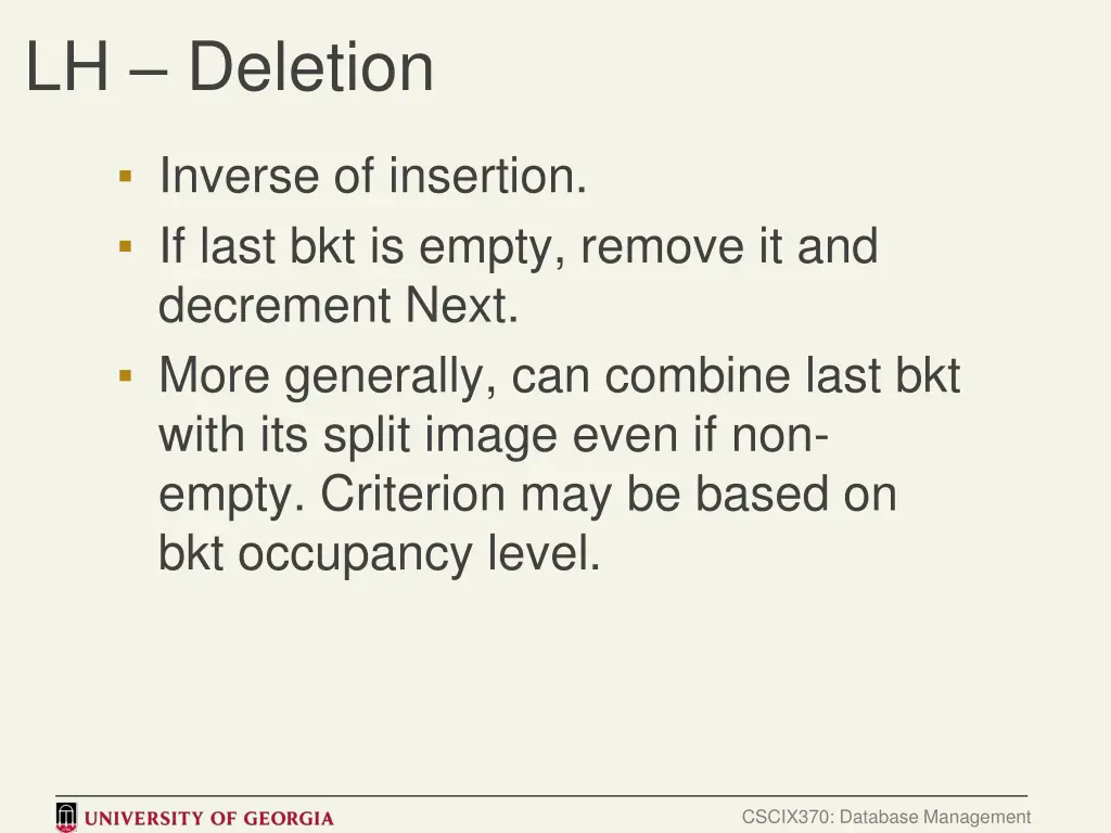 lh deletion