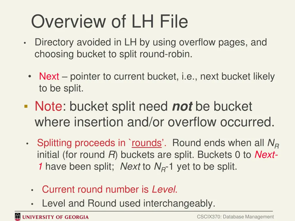 overview of lh file