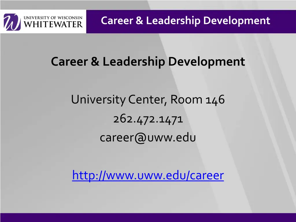 career leadership development
