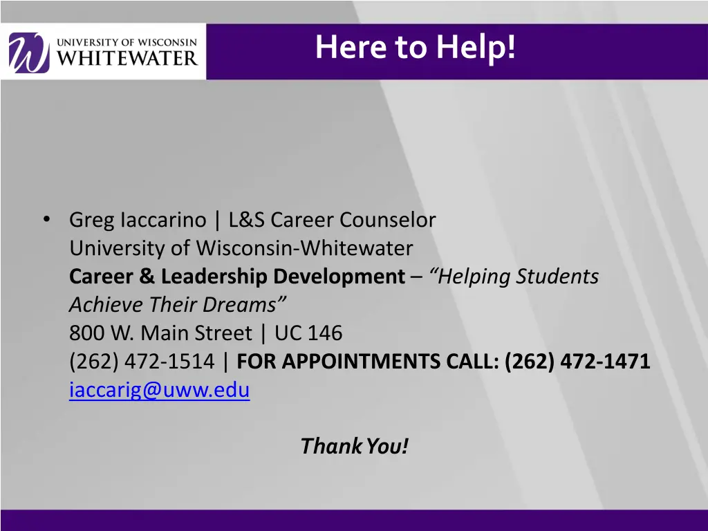 here to help