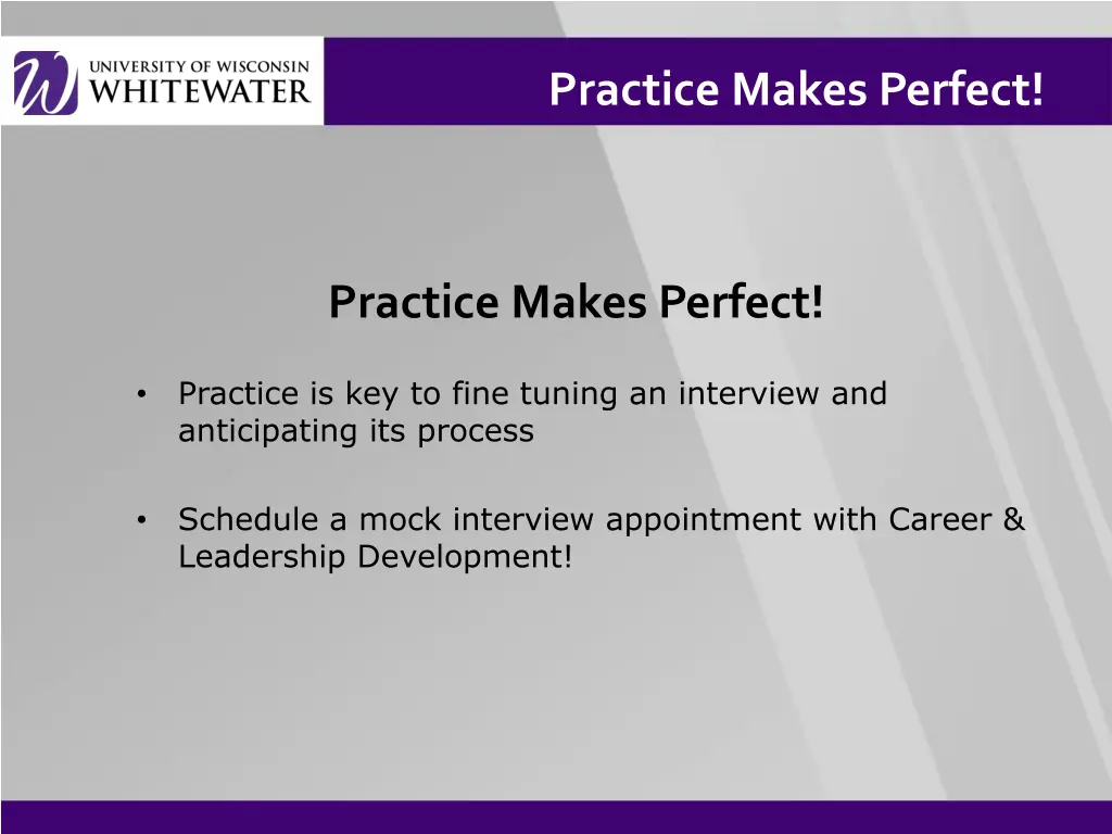 practice makes perfect