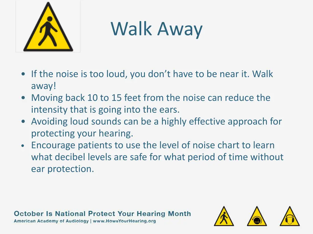 walk away