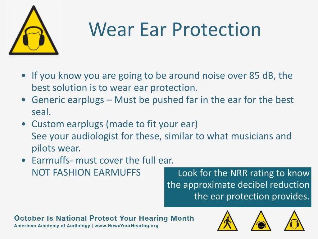 wear ear protection