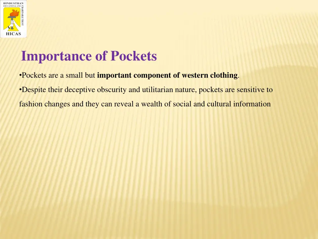 importance of pockets