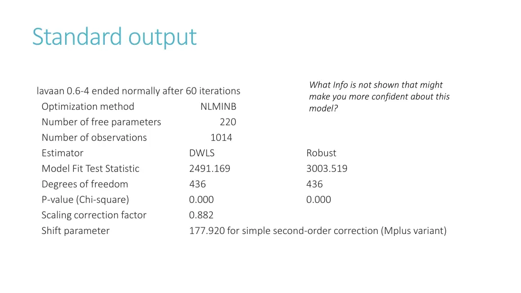 standard output