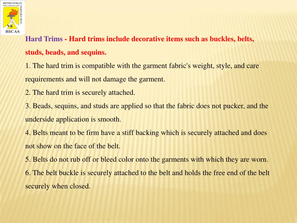 hard trims hard trims include decorative items