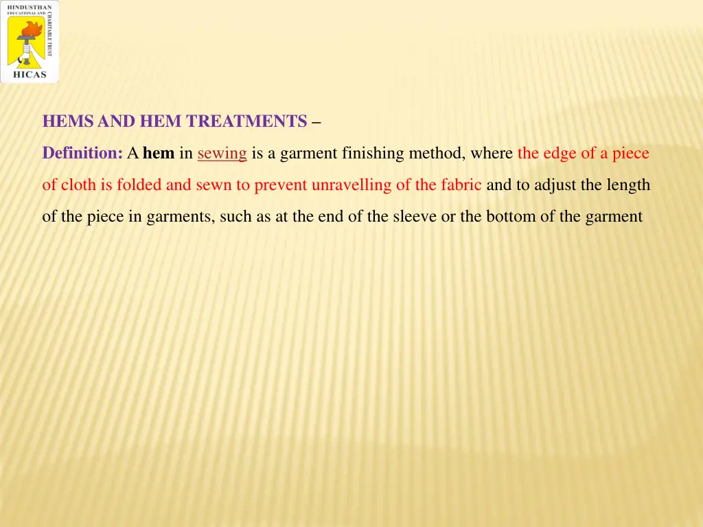 hems and hem treatments 1