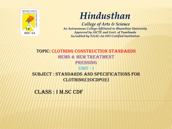 hindusthan college of arts science an autonomous