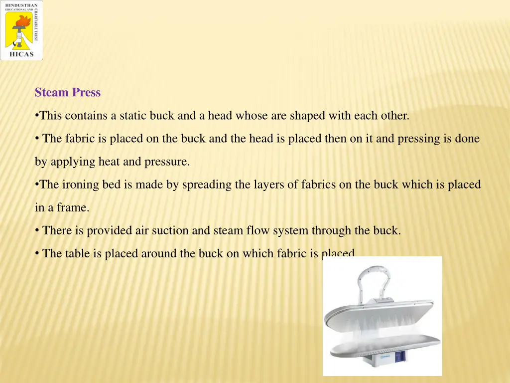 steam press