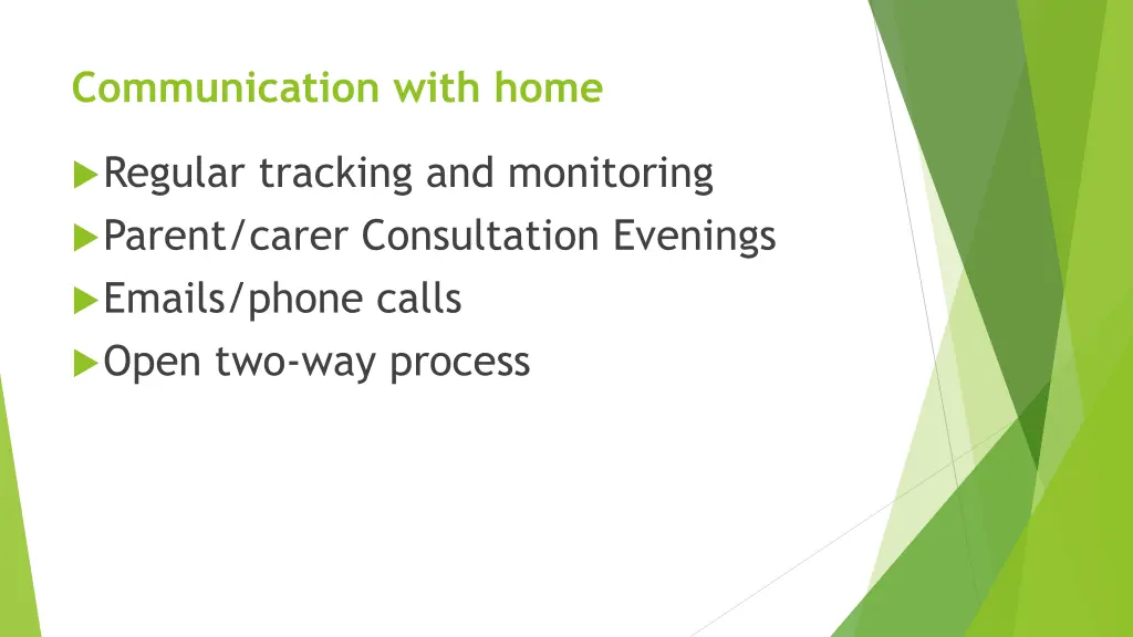 communication with home