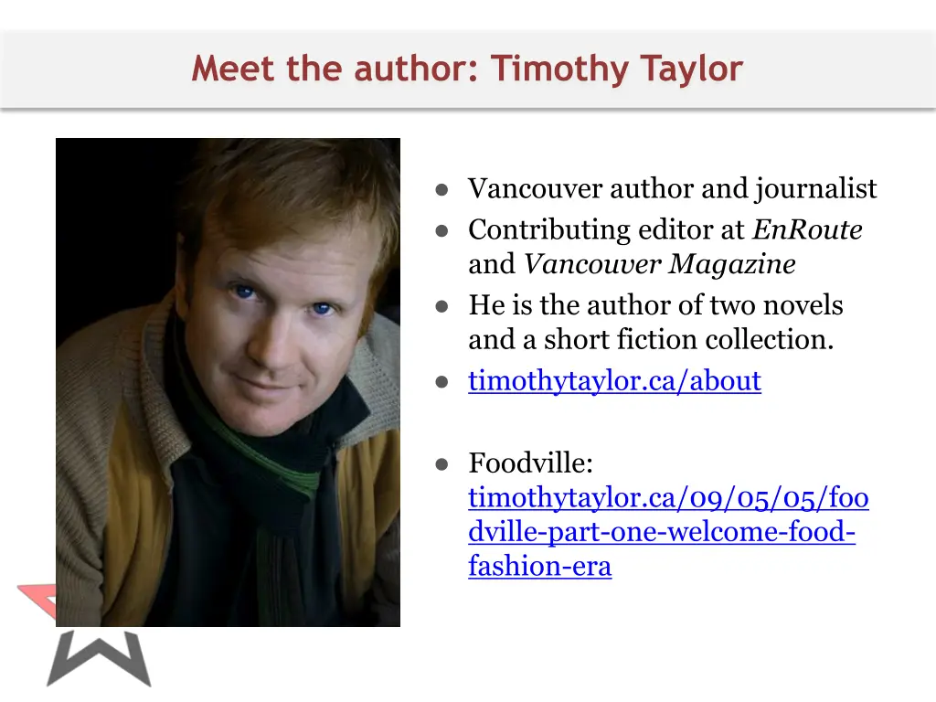 meet the author timothy taylor