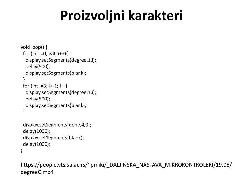 proizvoljni karakteri 1