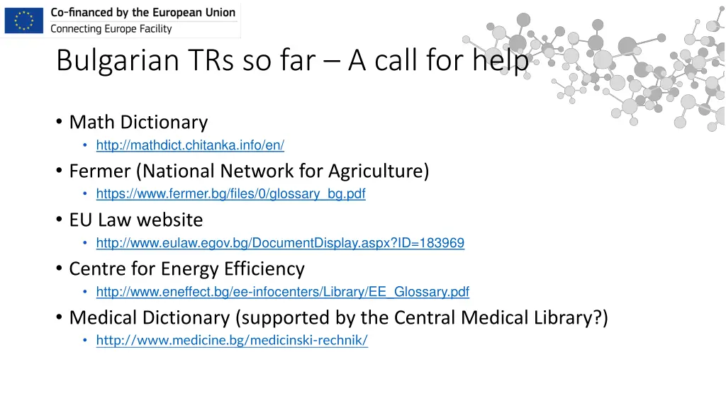bulgarian trs so far a call for help