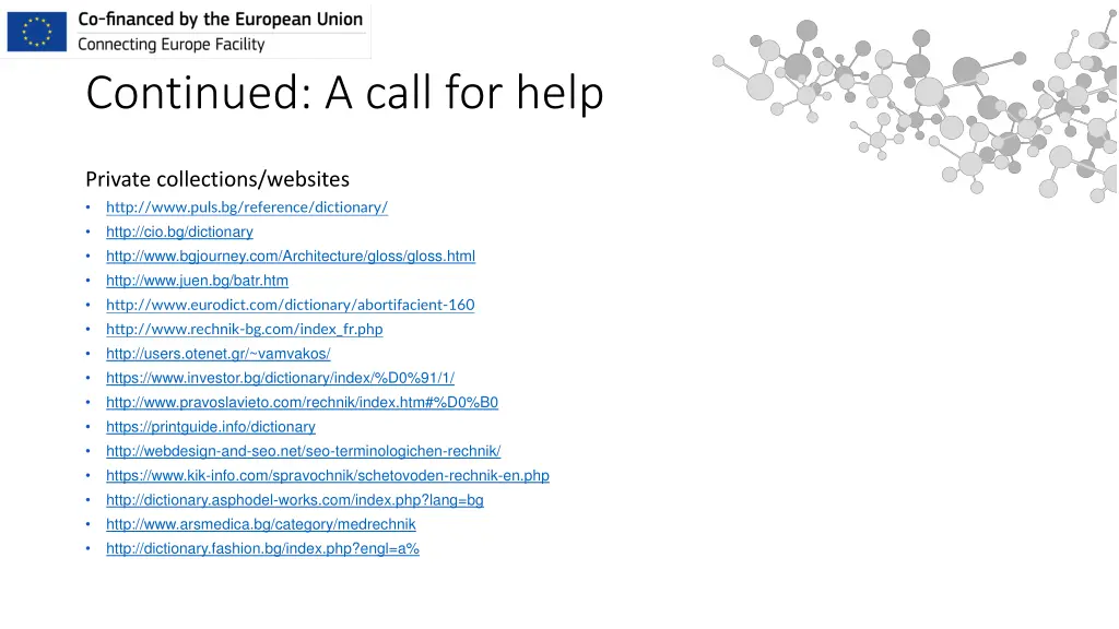 continued a call for help