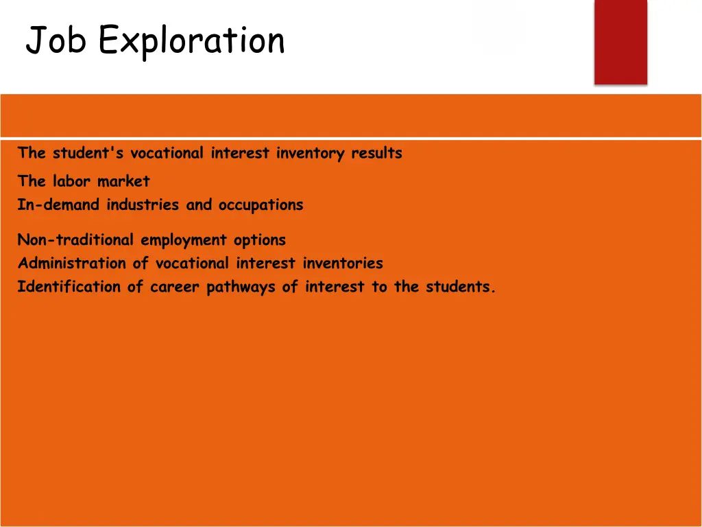 job exploration