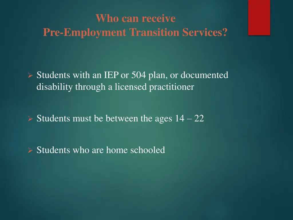 who can receive