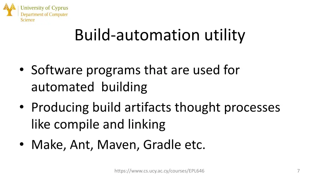 build automation utility