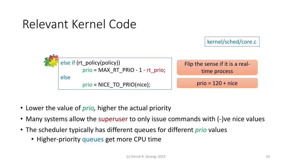 relevant kernel code