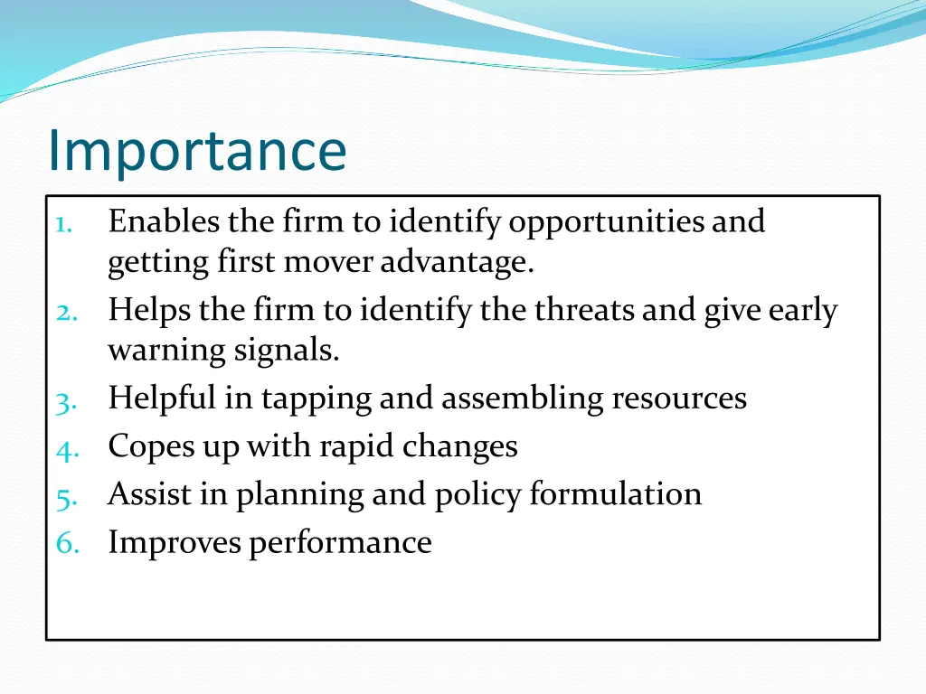 importance