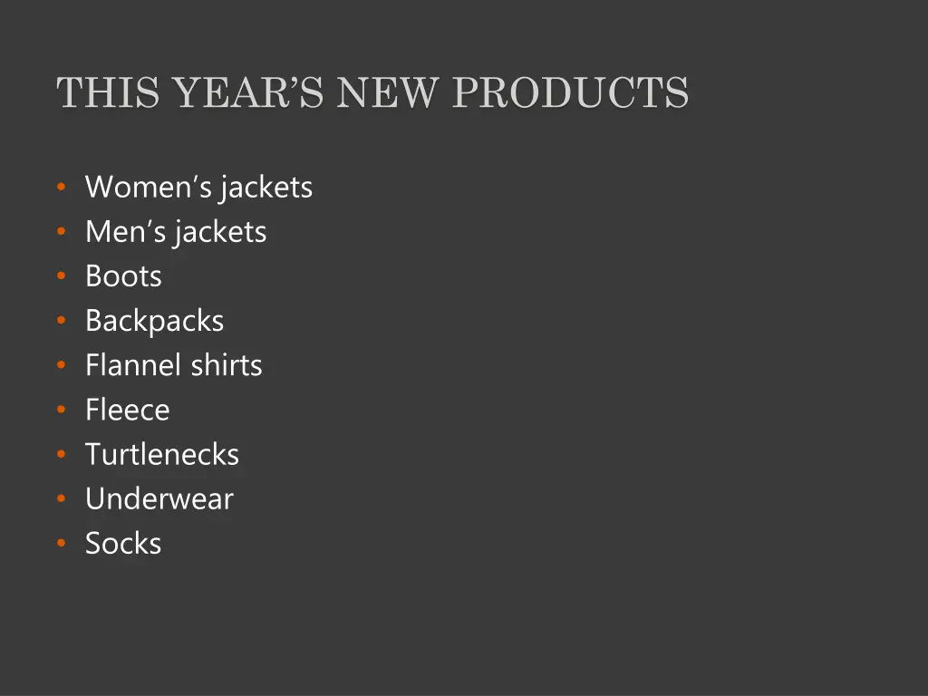 this year s new products 1