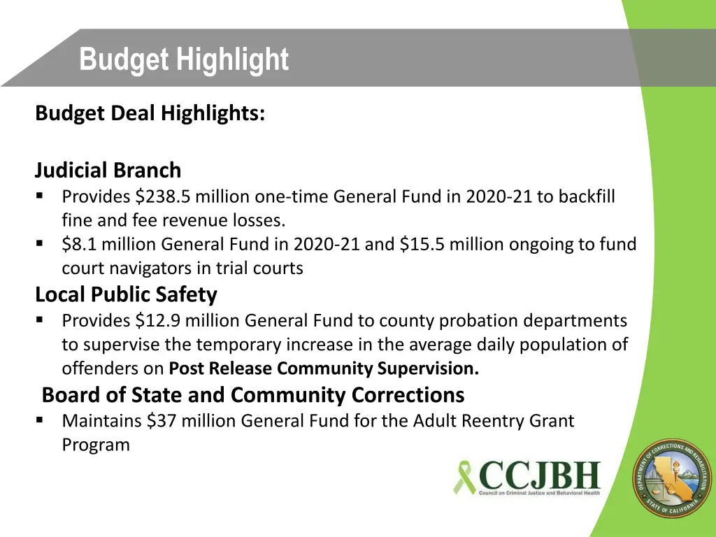 budget highlight 2