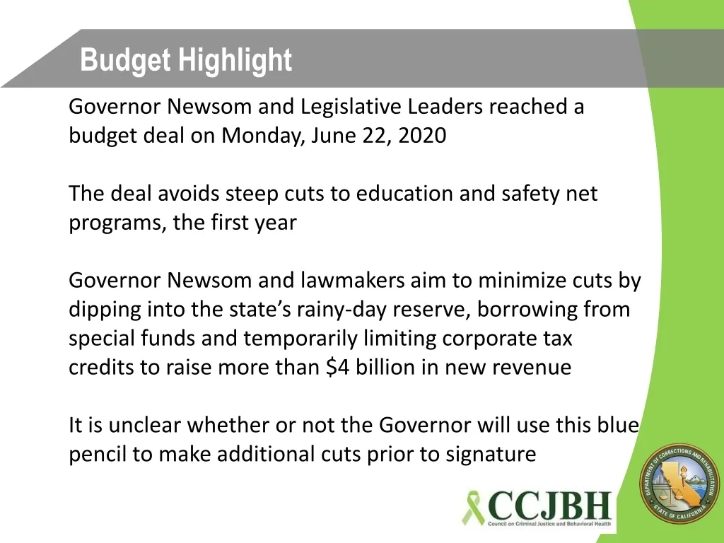 budget highlight