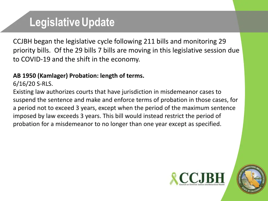legislative update 1