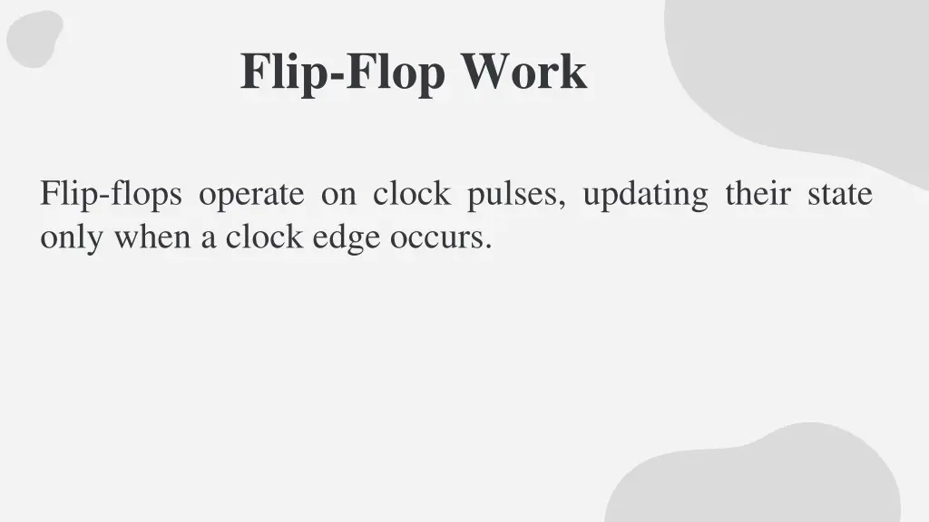 flip flop work 1