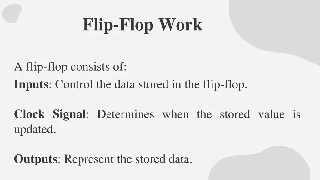 flip flop work