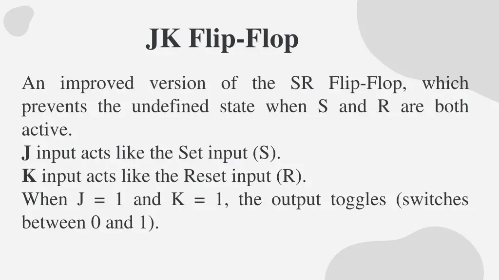 jk flip flop