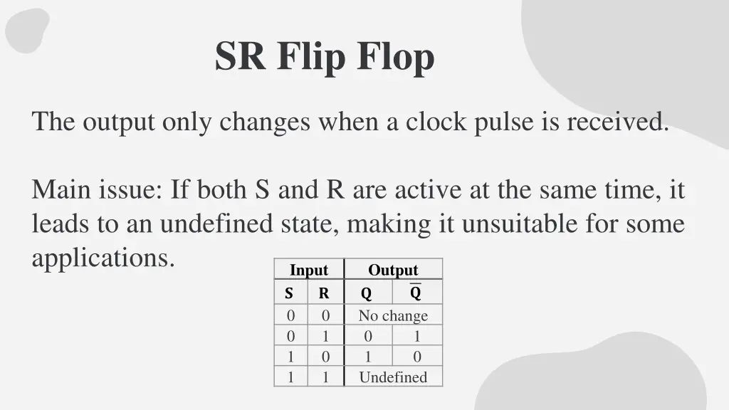 sr flip flop