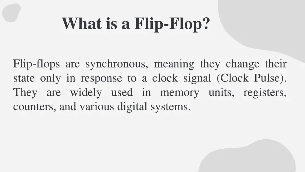 what is a flip flop 1