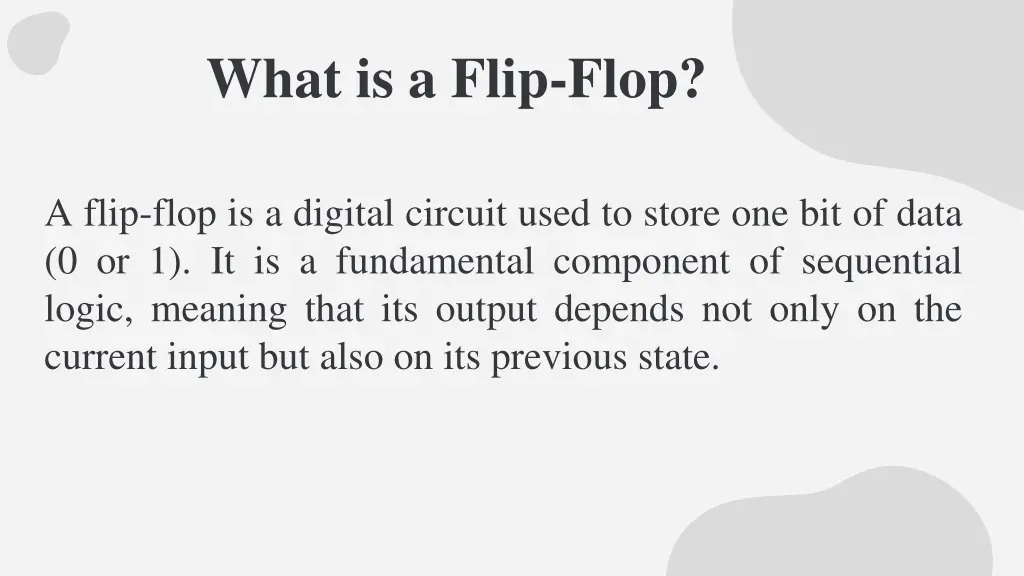 what is a flip flop