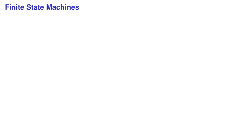 finite state machines