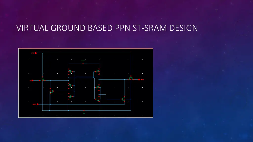 virtual ground based ppn st sram design 1